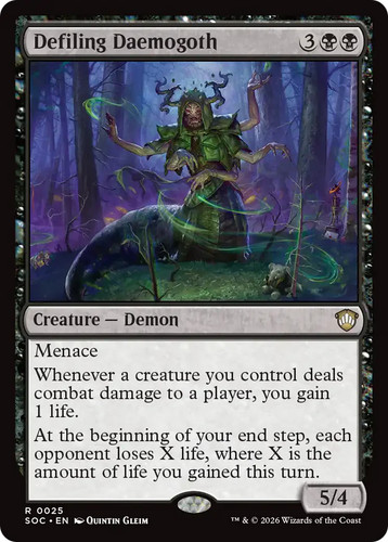 Mtg defiling daemogoth - defiling,